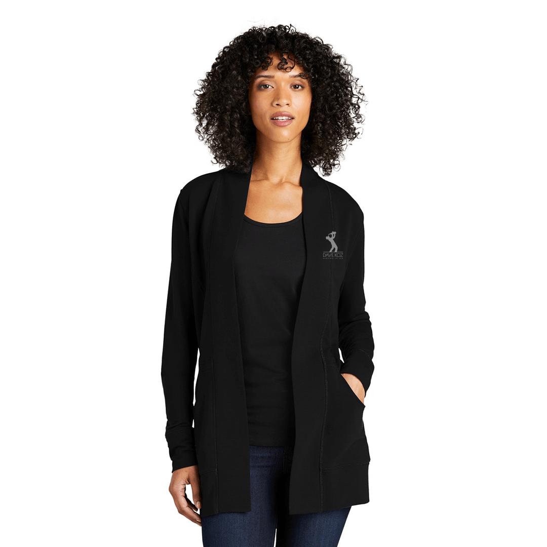 Ladies Microterry Cardigan